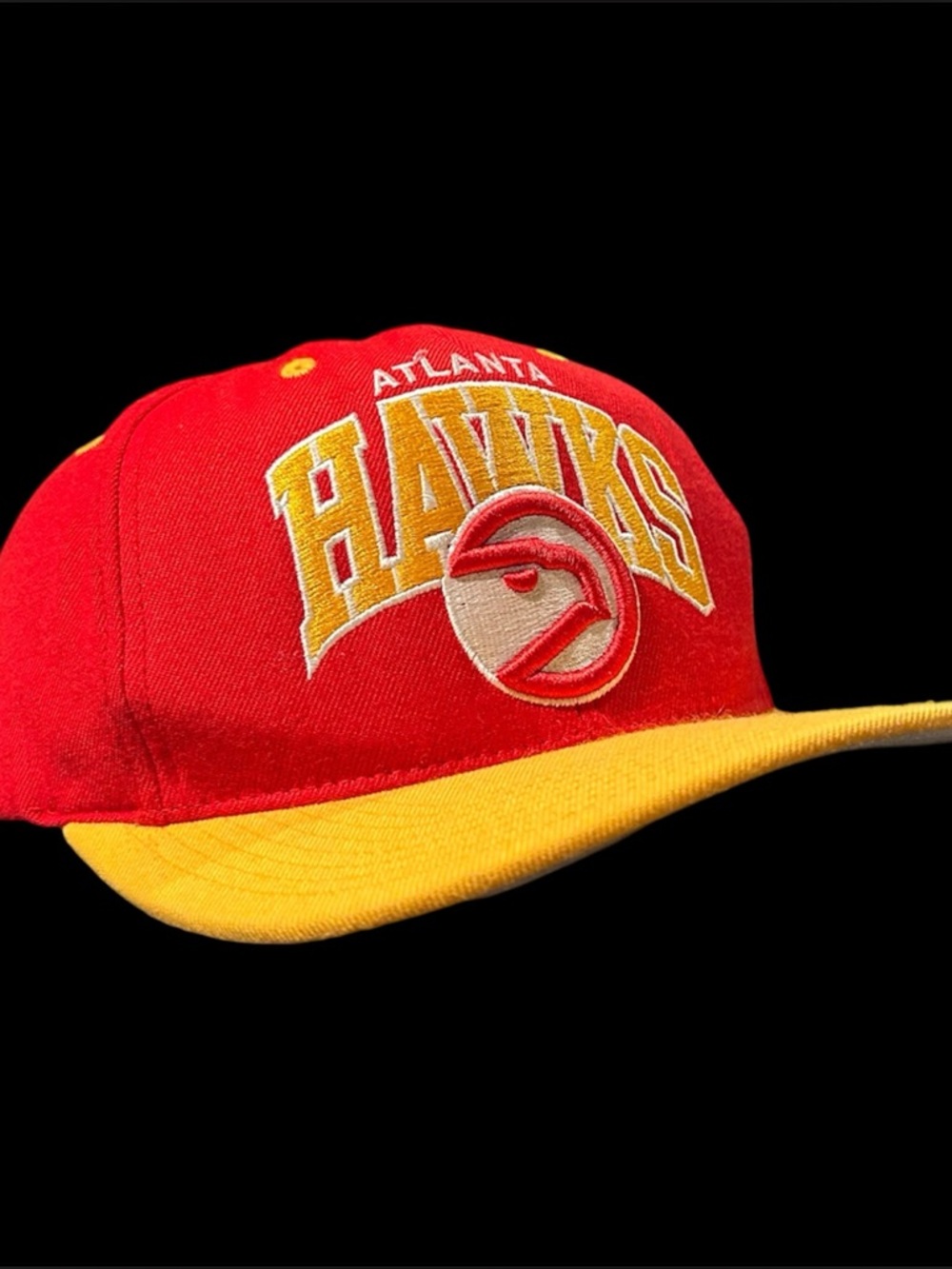 Vintage Atlanta Hawks Stitched 100% Wool Mitchell & Ness Hardwood Classics Hat